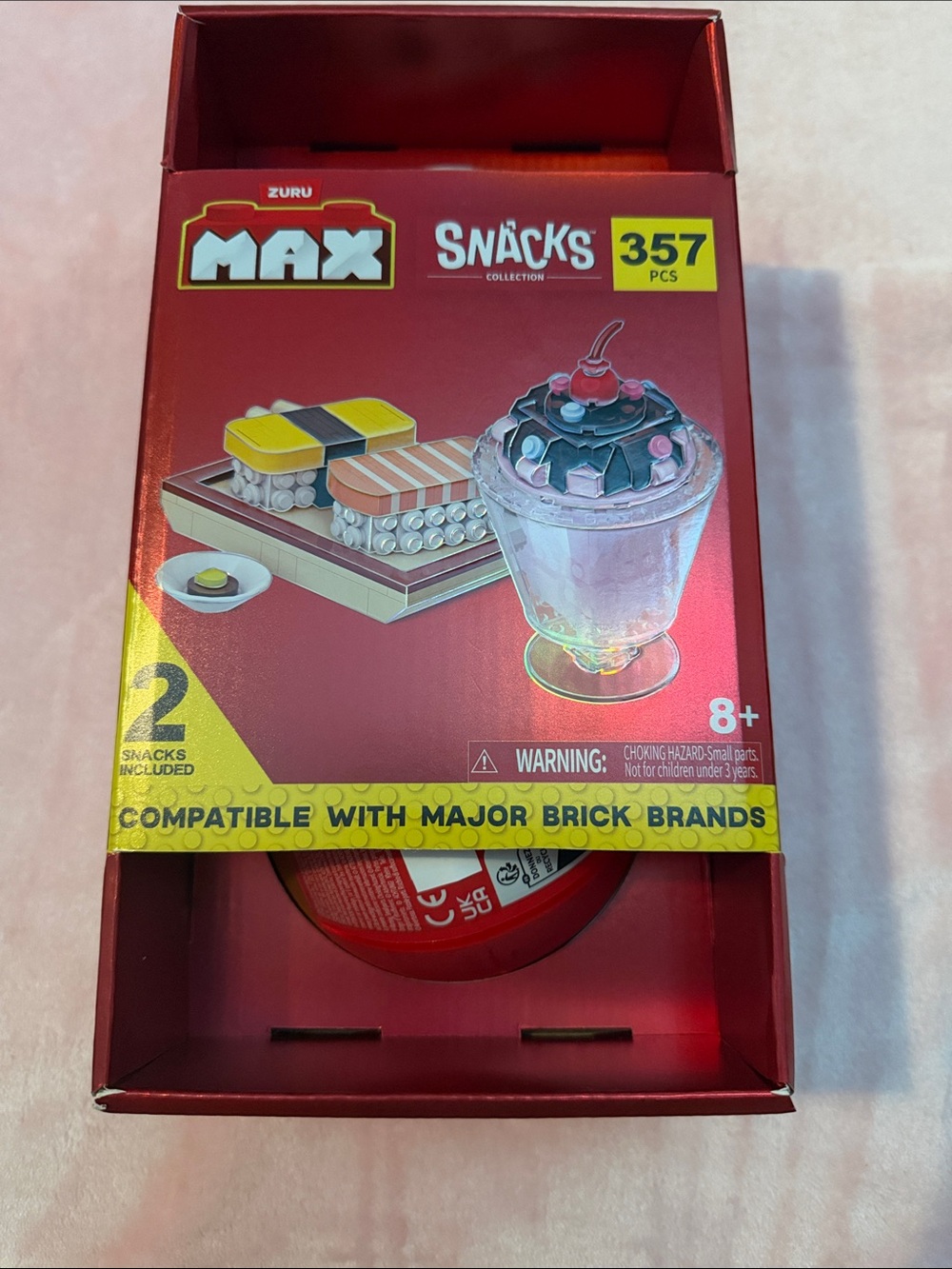 Zuru Max Premium Snacks Sushi and Ice Cream Sundae Building Block Set New